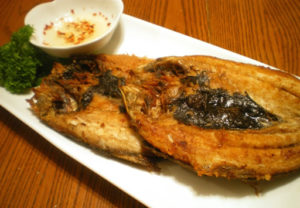 Fried Bangus or milkfish