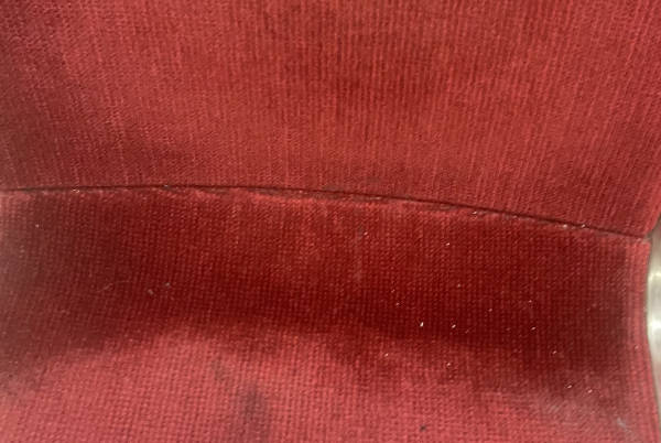 TTC red fabric seat